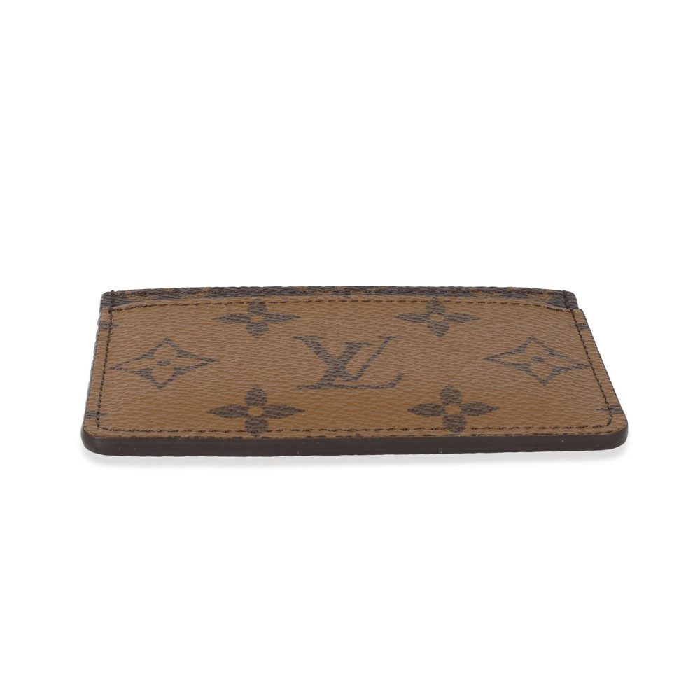Louis Vuitton Canvas Monogram Reverse Card Holder - image 5